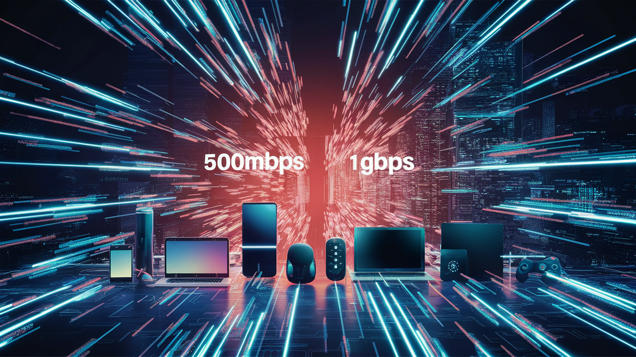 Is there a big Difference Between 500Mbps and 1Gbps?