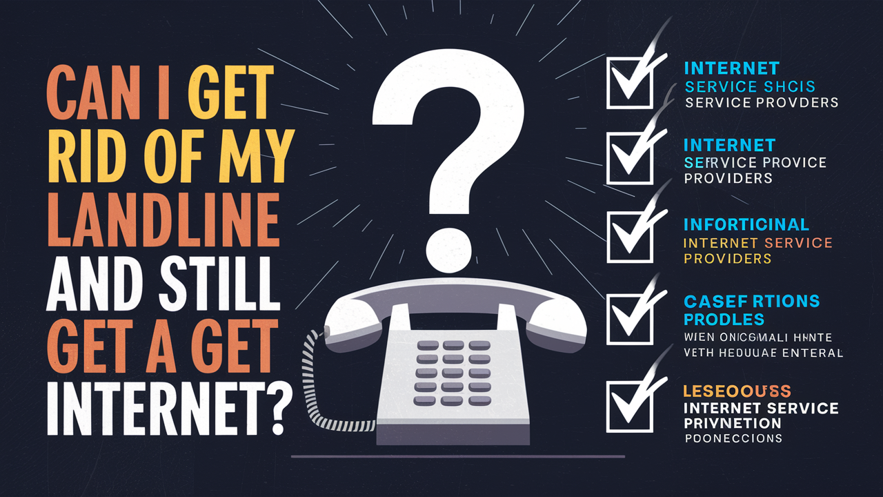 Can I get rid of my landline and still get internet?