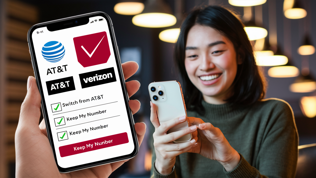 Can I switch from AT&T to Verizon and keep my number?