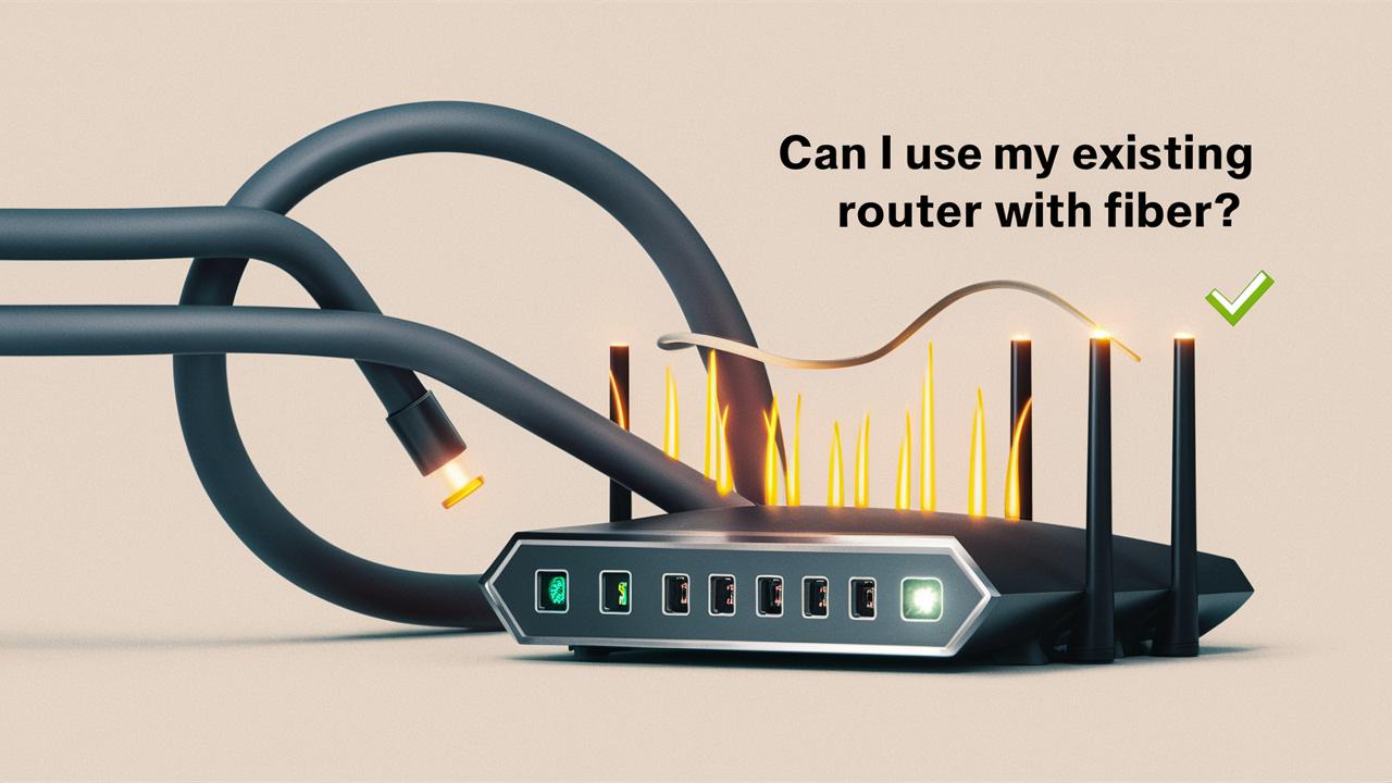 Can I use my existing router with fiber?