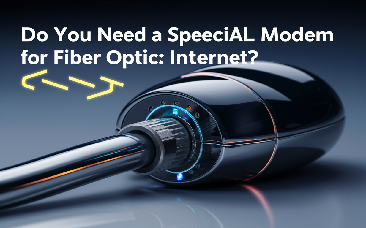 Do you need a special modem for fiber optic internet?