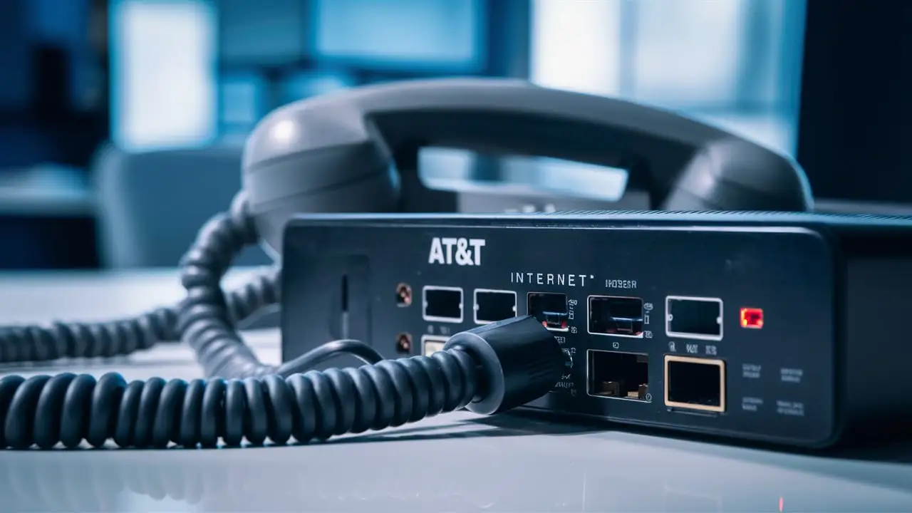 Does AT&T internet use phone line?