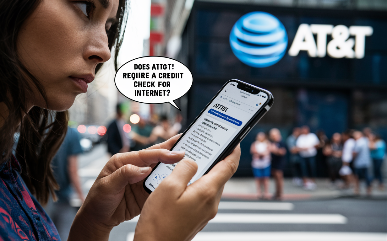 Does ATT require a credit check for internet?