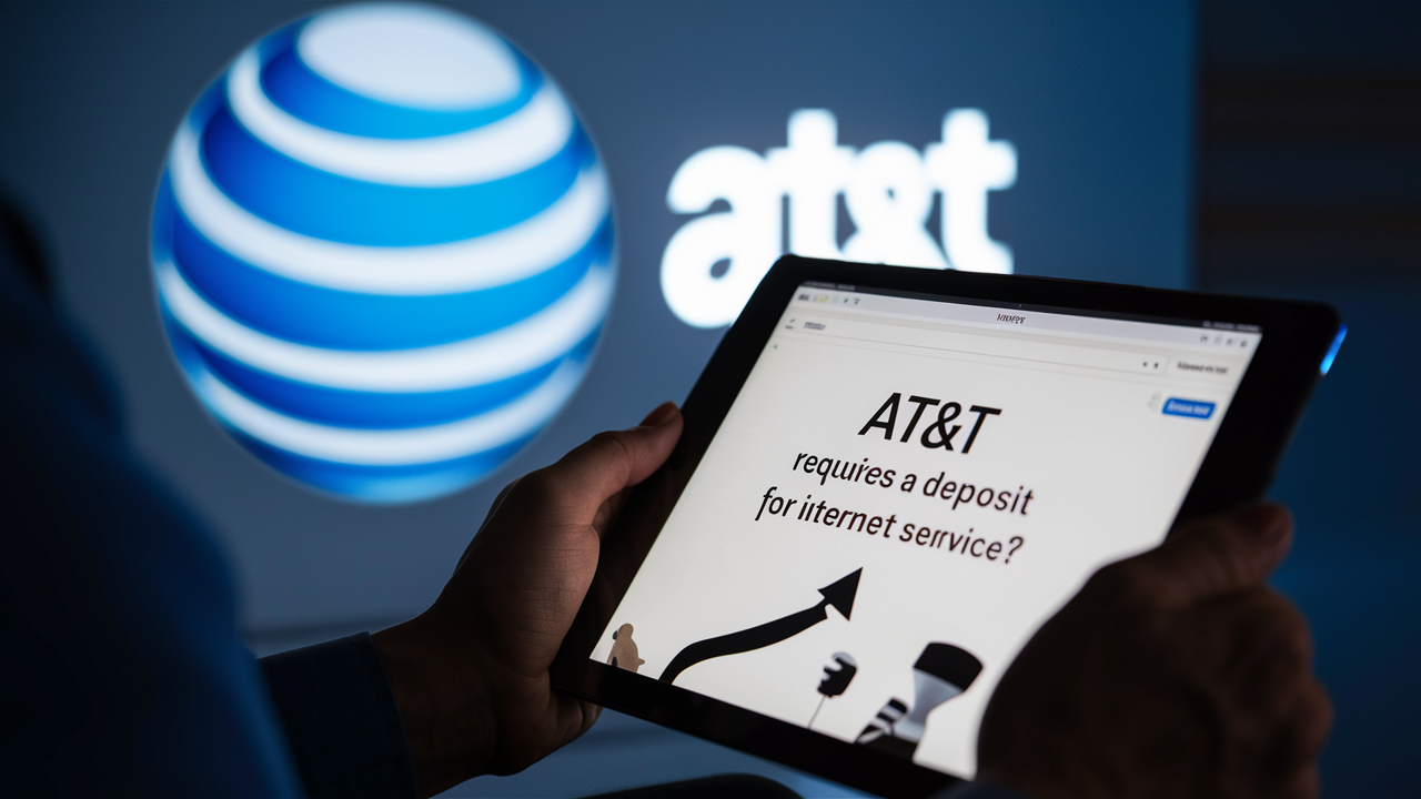 Does AT&T require a deposit for internet?