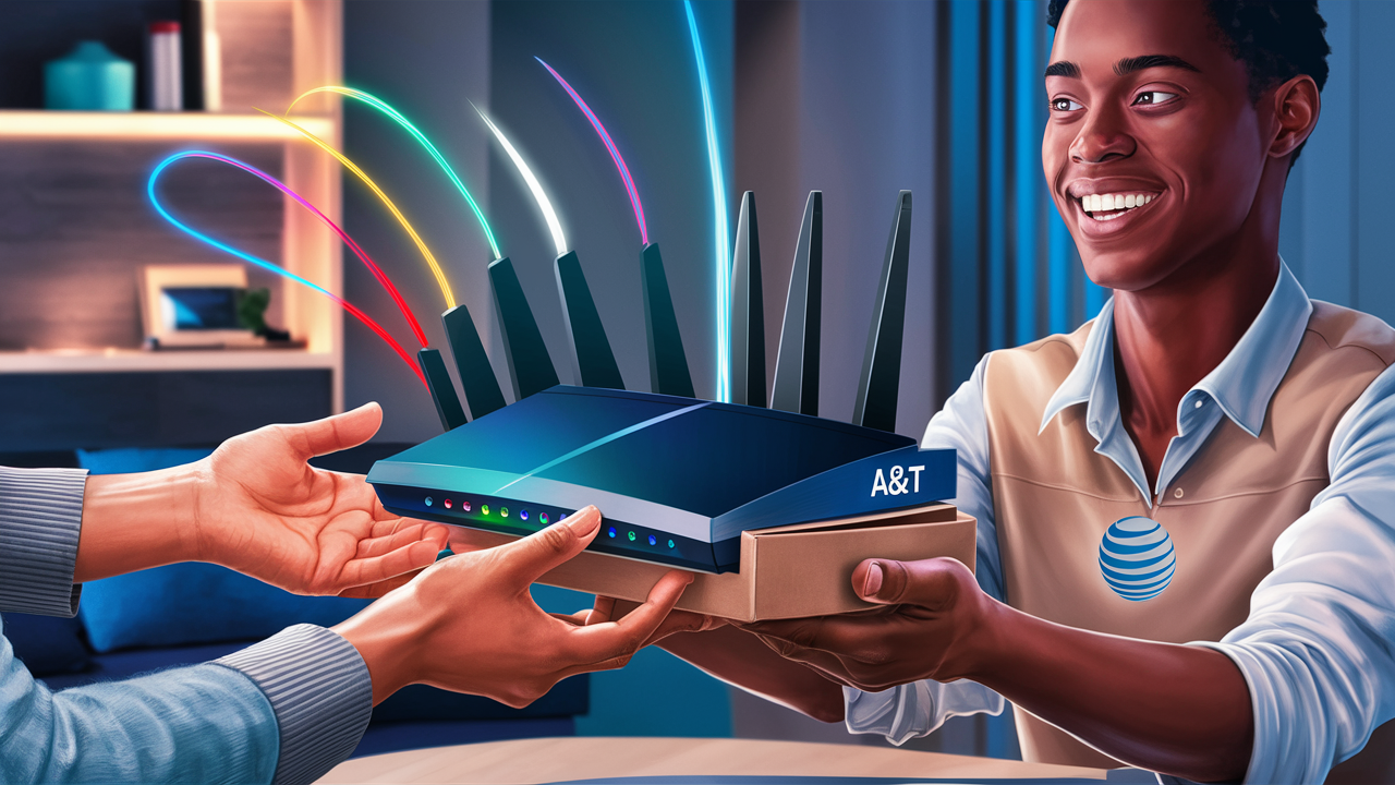 Does AT&T send you a router?