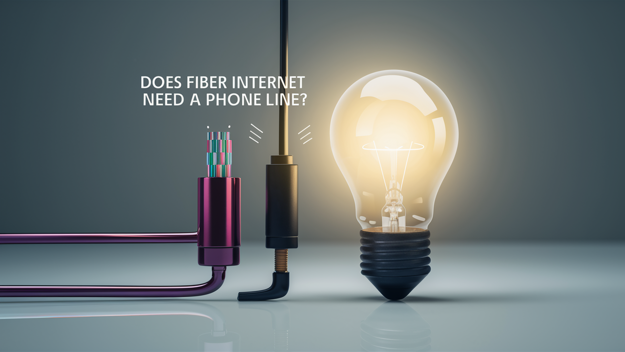 Does fiber internet need a phone line?