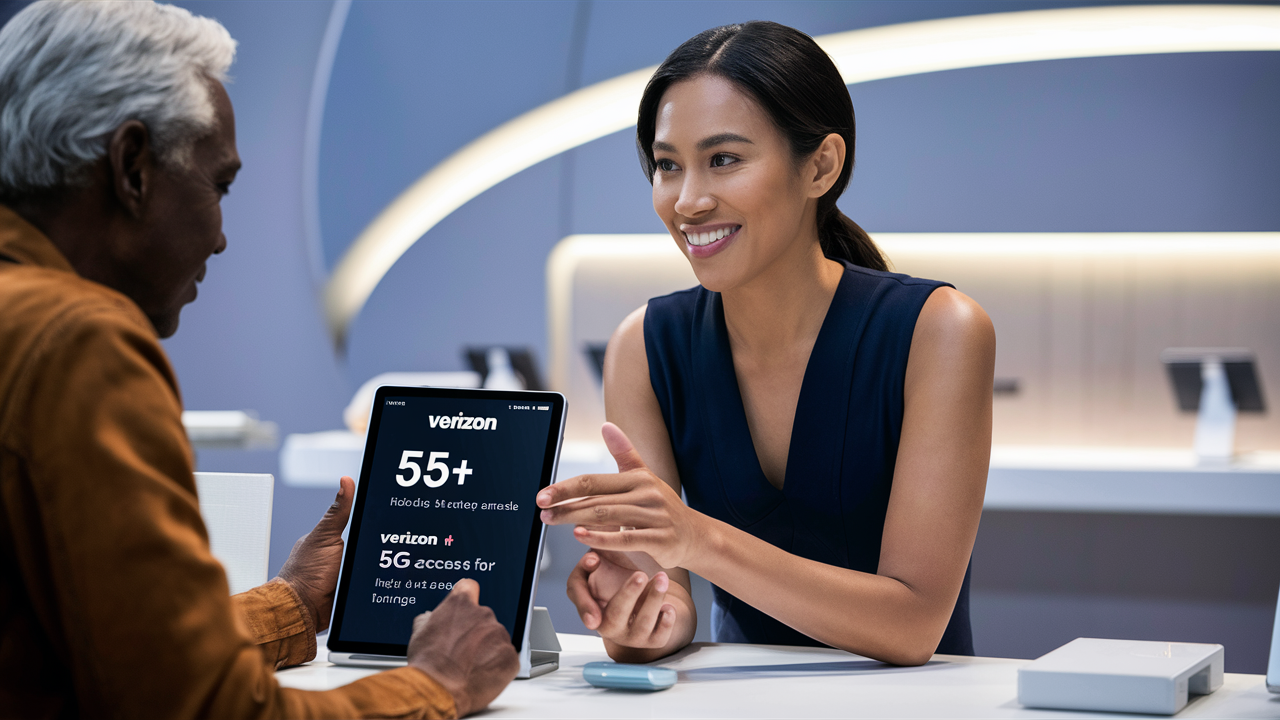 Does the Verizon 55+ plan include 5G?