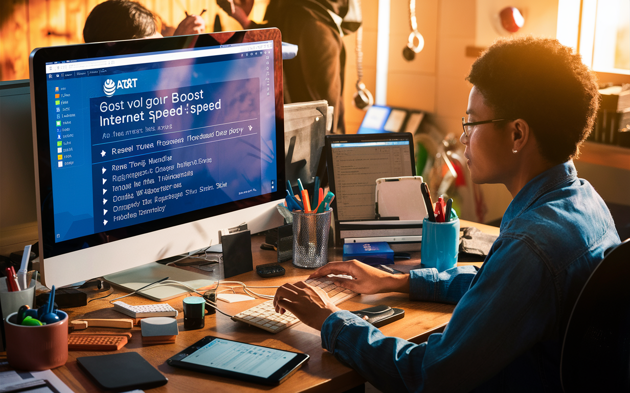 How can I make my AT&T internet faster?