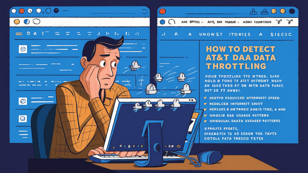 How can I tell if AT&T is throttling my data?