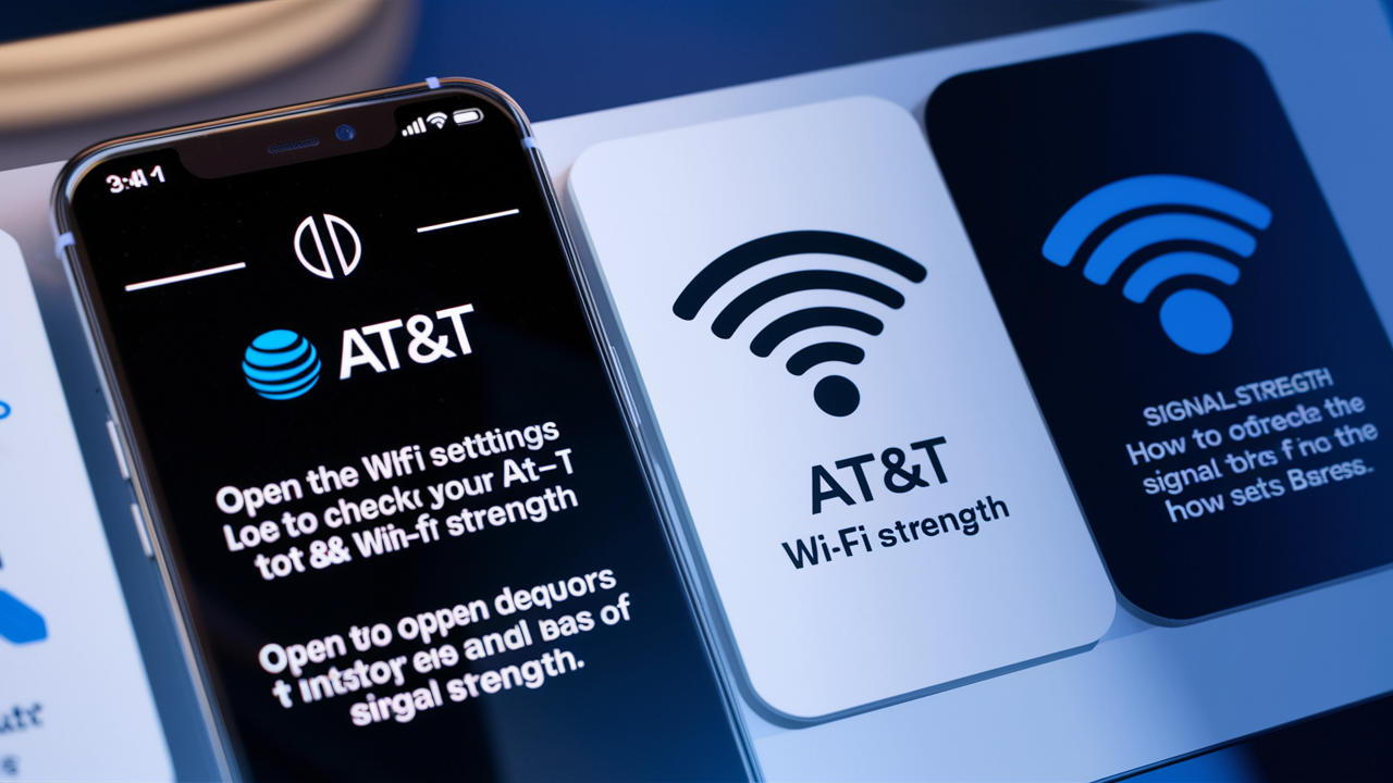 How do I check my AT&T Wi-Fi signal strength?