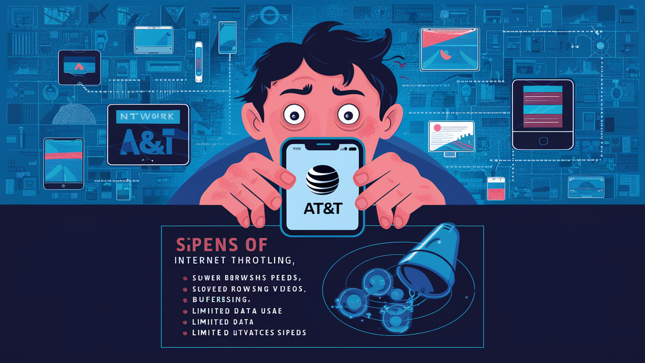 How do I know if my AT&T is throttling my internet?