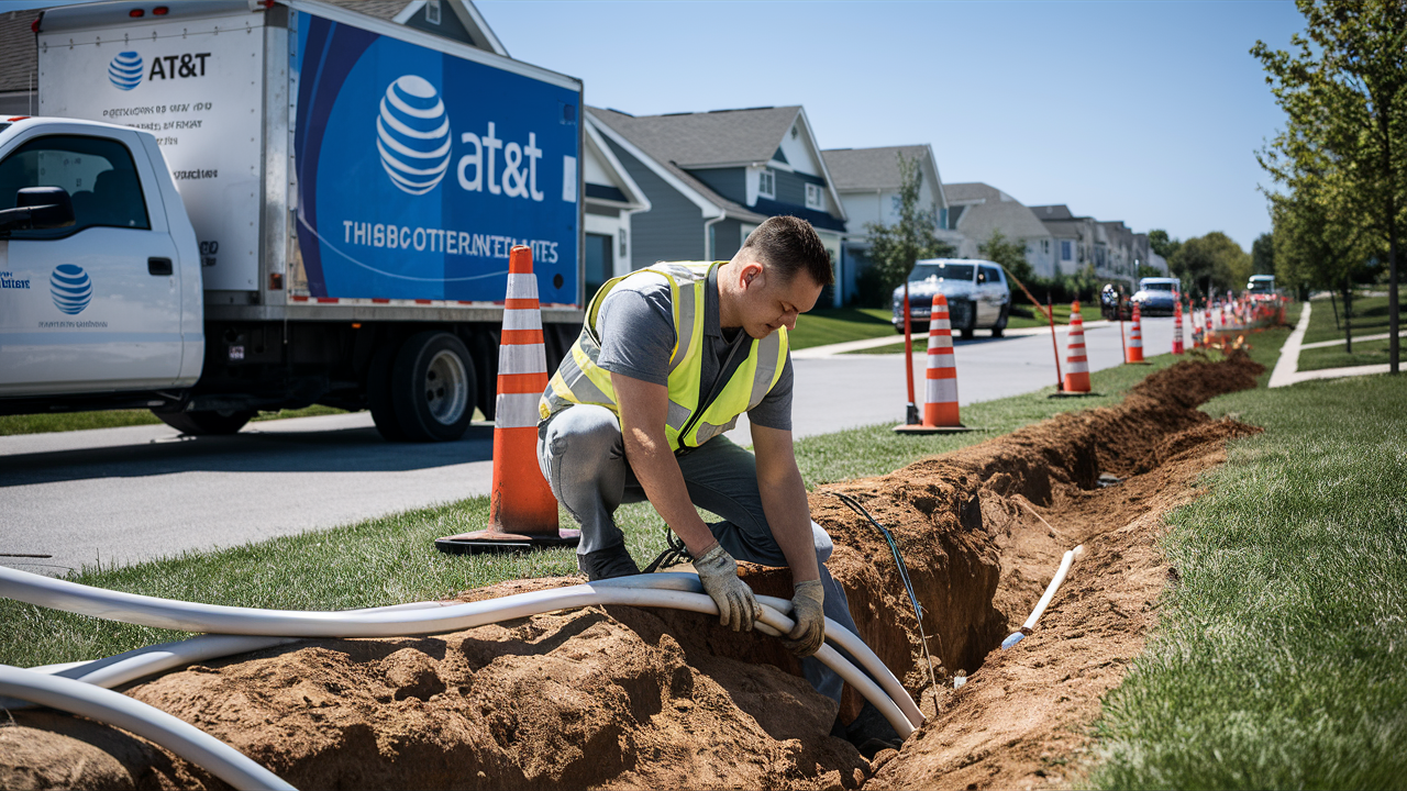 How does AT&T get fiber to your house?