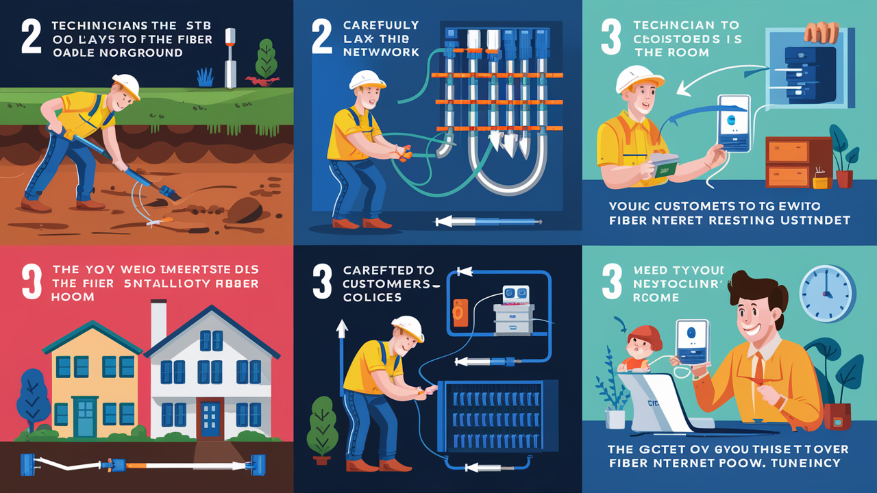 How does fiber internet get installed?