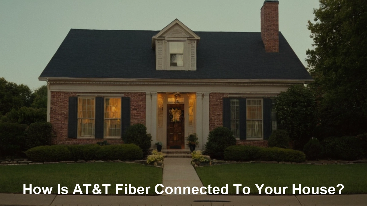 How is AT&T fiber connected to your house?