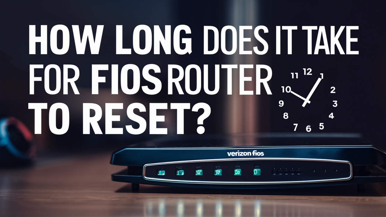 How long does it take for FIOS router to reset?