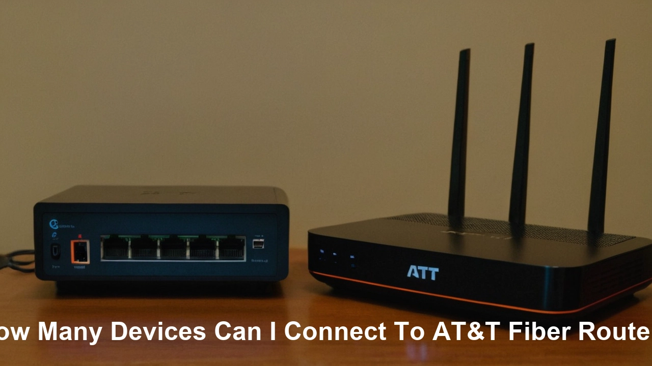 How many devices can I connect to AT&T fiber router?