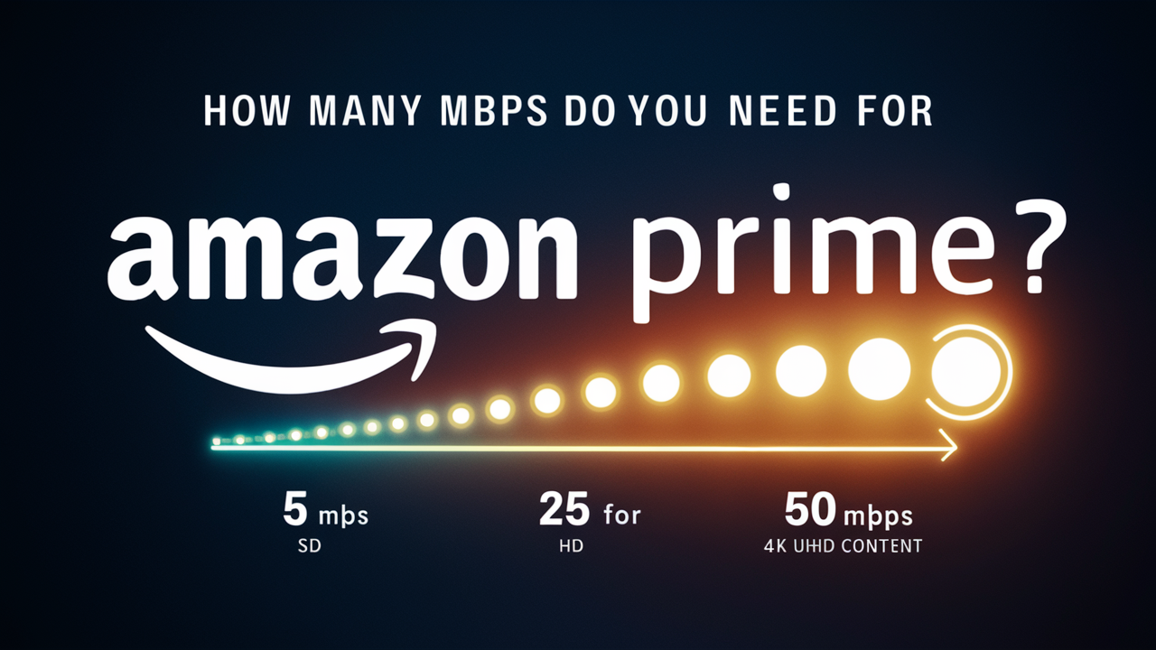 How Many Mbps Do I Need for Amazon Prime?