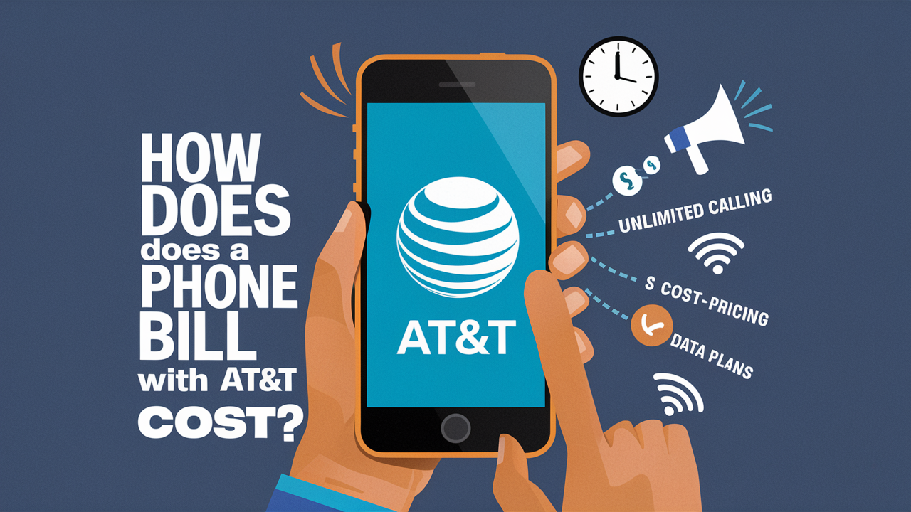 How much does a phone bill with AT&T cost?