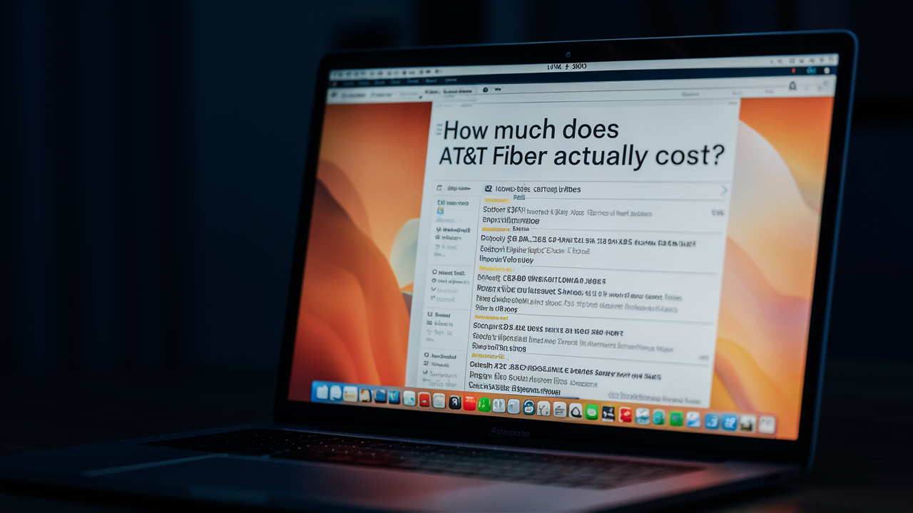 How much does AT&T fiber actually cost?