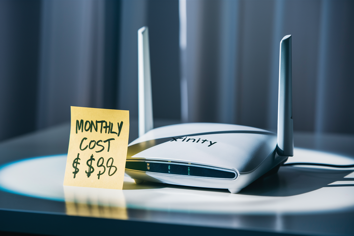 How much does Xfinity router cost per month?