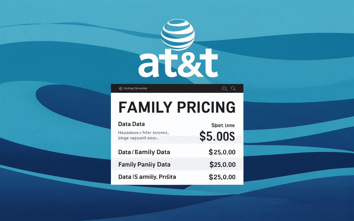 How much is a family plan at AT&T?