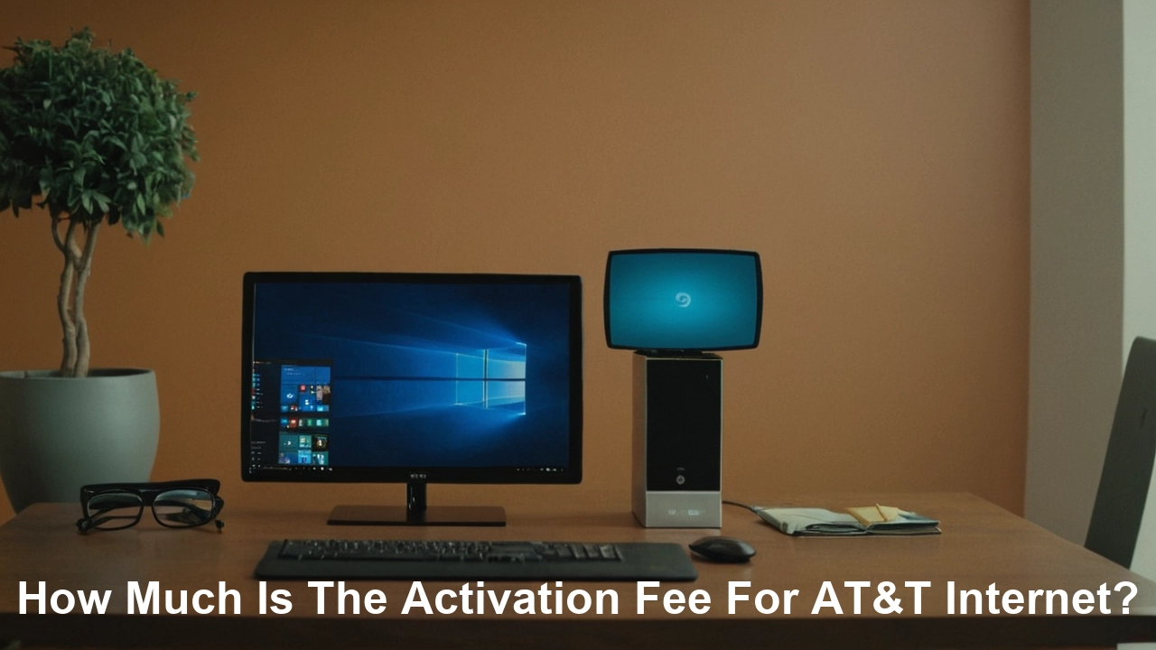 How much is the activation fee for AT&T internet?