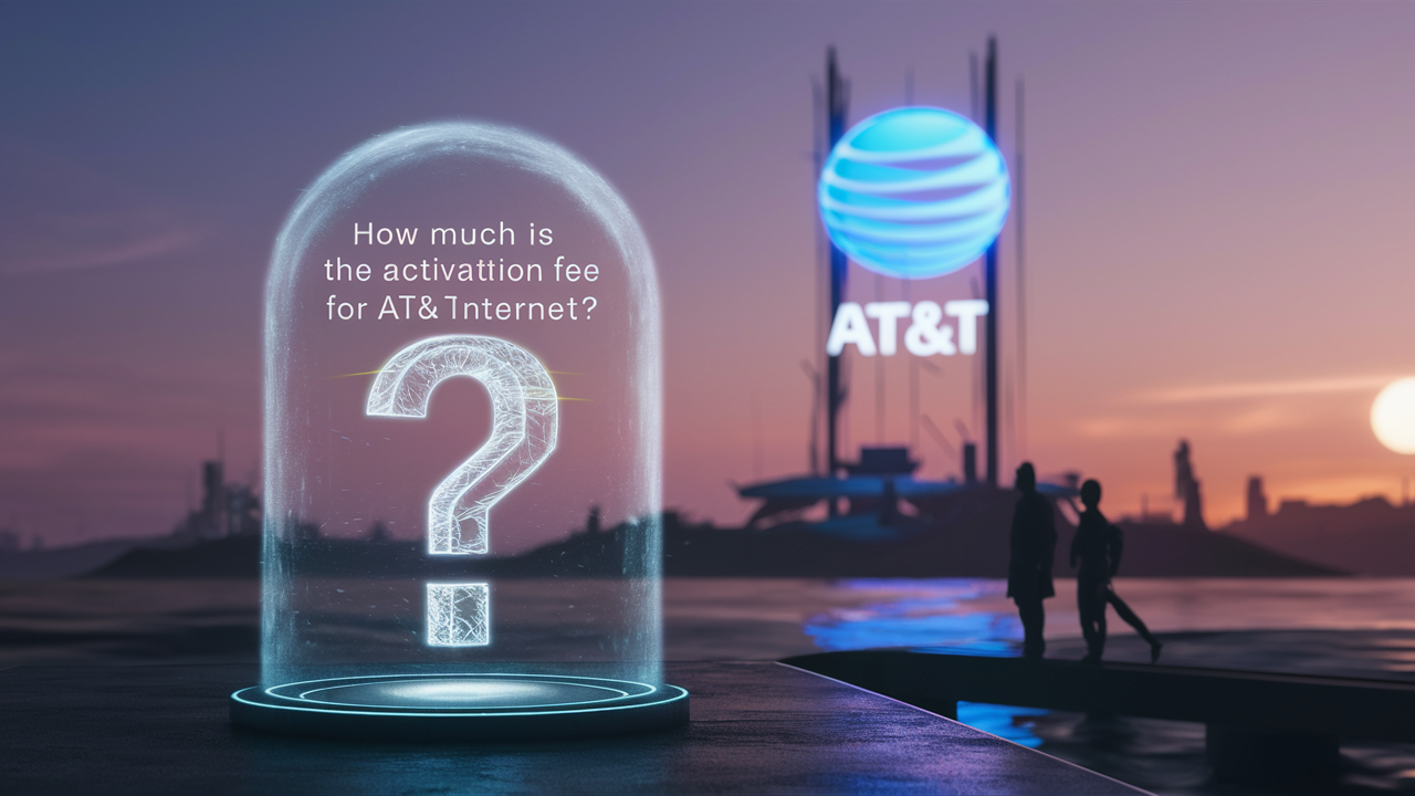 How much is the activation fee for AT&T internet?