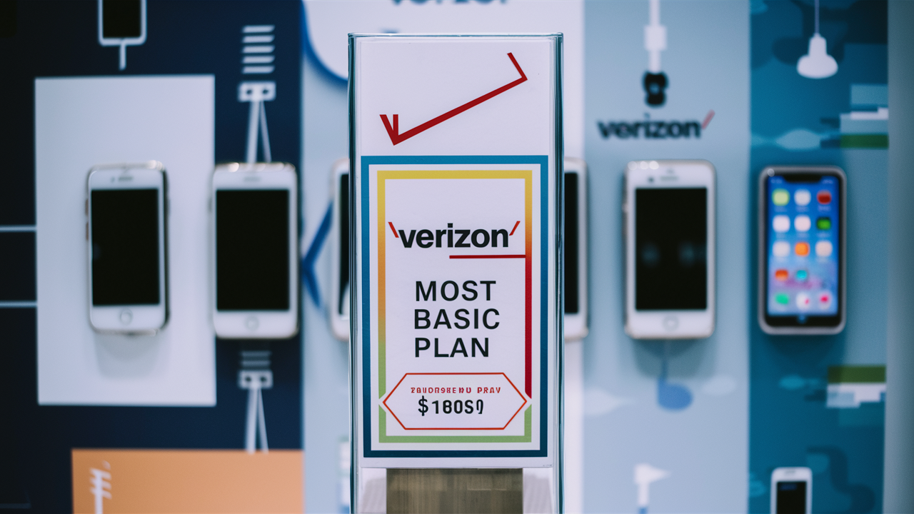 How much is the most basic Verizon plan?