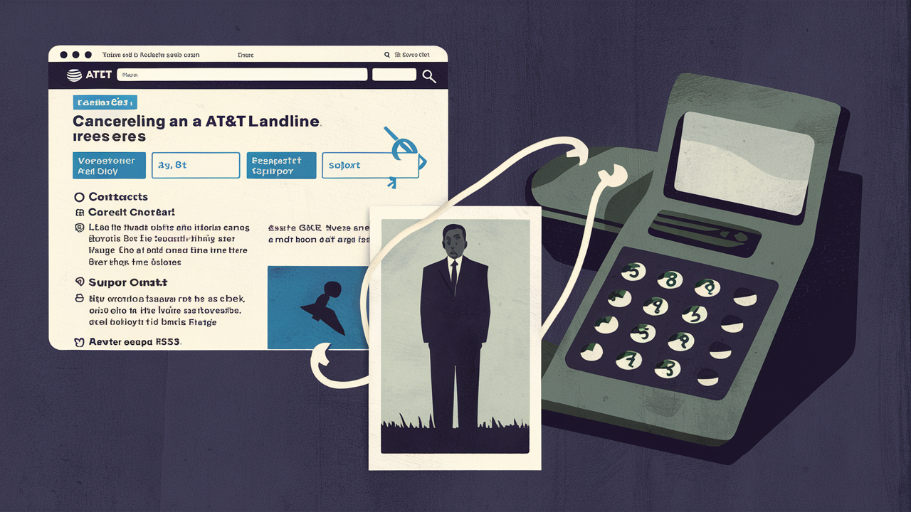 How to cancel AT&T landline for deceased person?