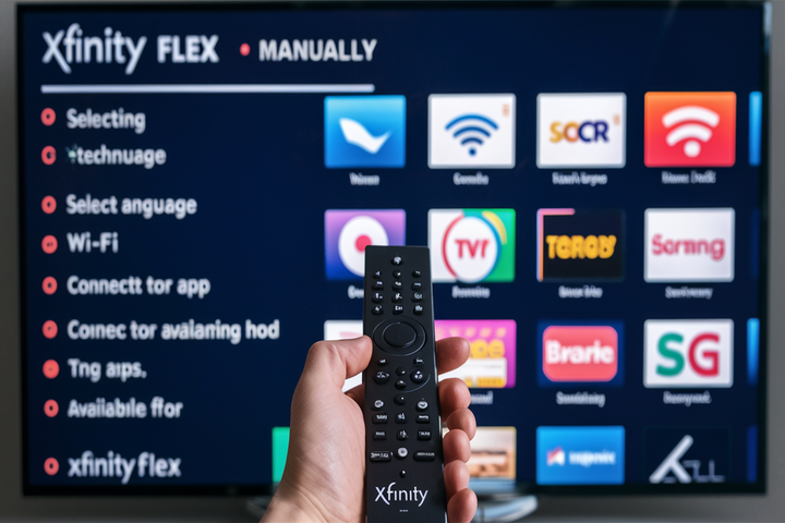 How to install Xfinity Flex manually?