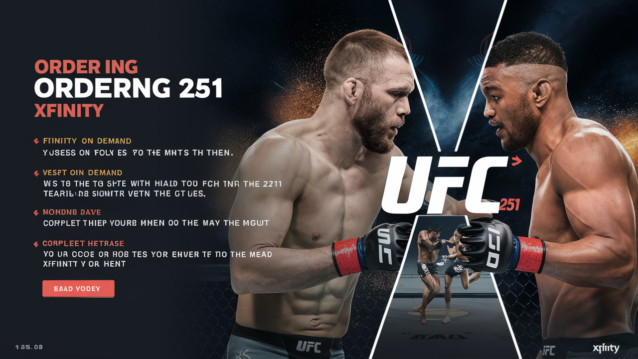 How To Order Ufc 251 On Xfinity?