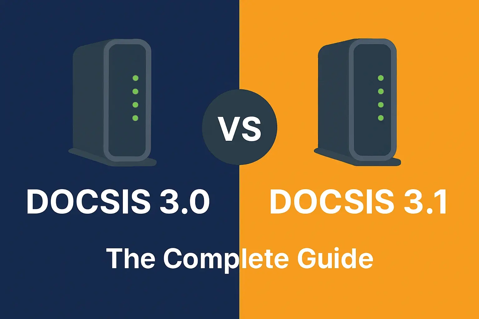 DOCSIS 3.0 vs DOCSIS 3.1 โ The Complete Guide