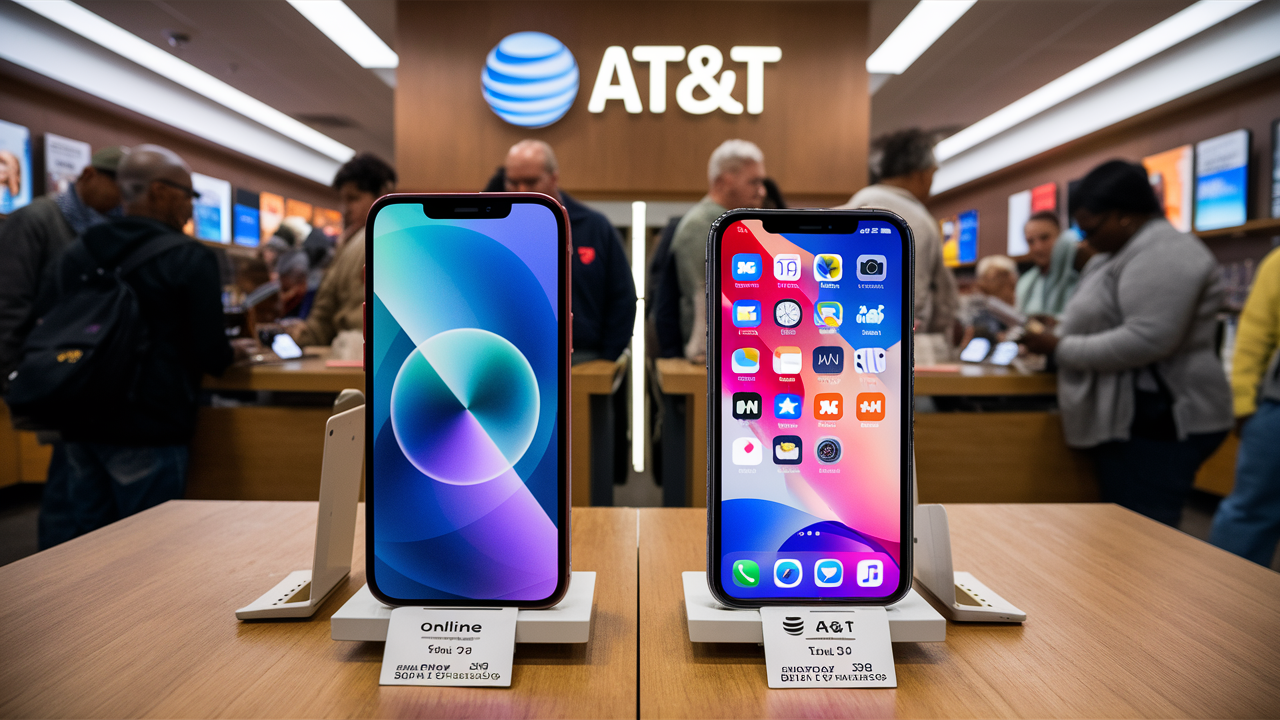 Is it cheaper to buy a phone online or in store at AT&T?