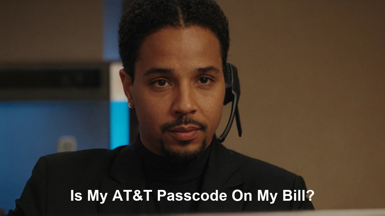 Is my AT&T passcode on my bill?