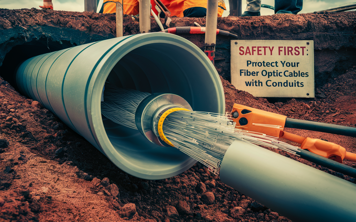 Should fiber optic cable be buried in conduit?