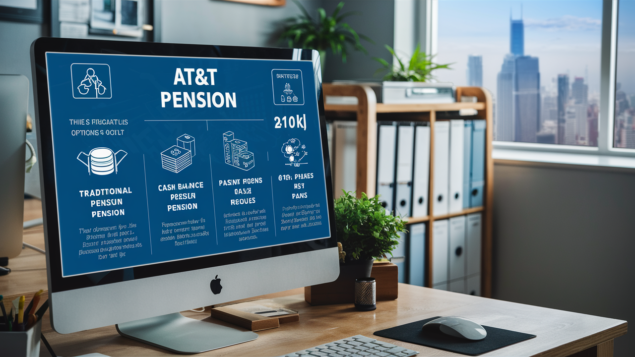 What are the AT&T pension options?