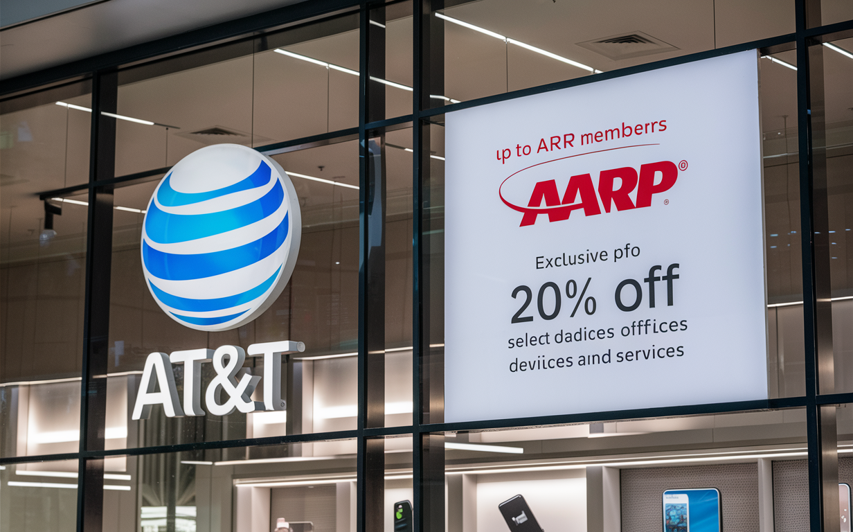 What discount does AT&T give AARP members?