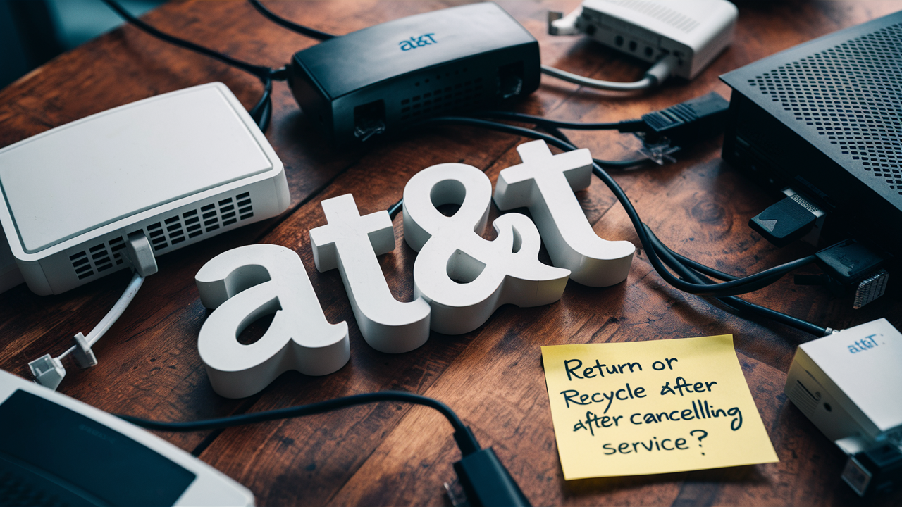 What do I do with my AT&T equipment after I cancel?