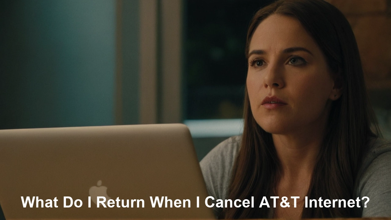 What do I return when I cancel AT&T internet?