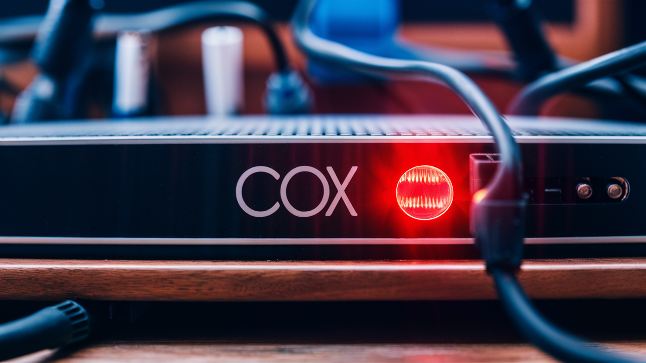 What does Red Light Mean on Cox Router?