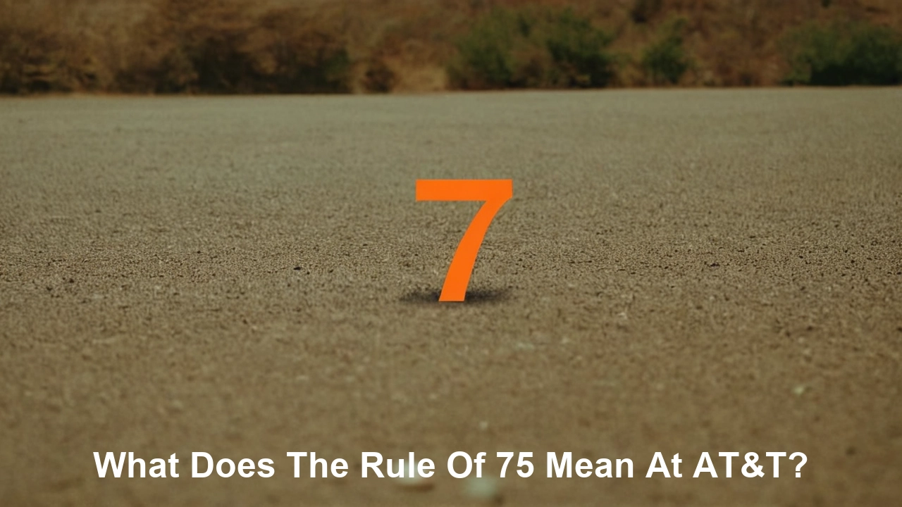 What does the rule of 75 mean at AT&T?