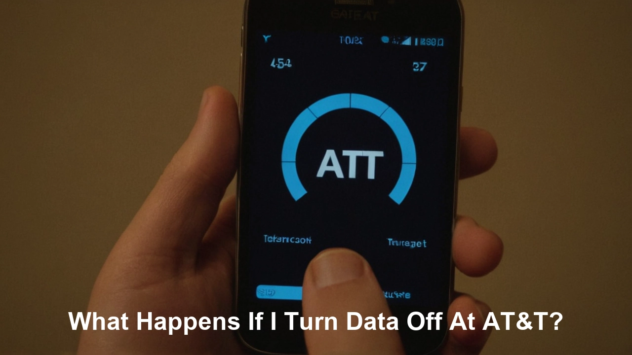 What happens if I turn data off at AT&T?