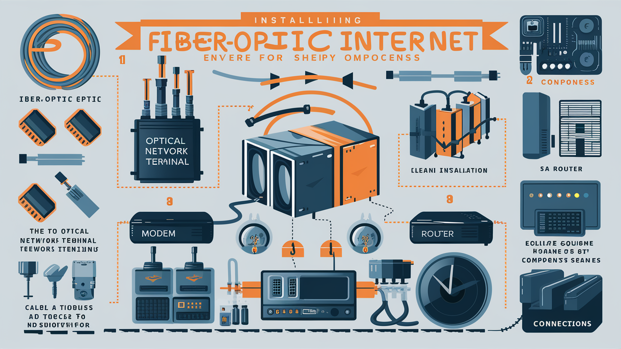 What is needed to install fiber-optic internet?