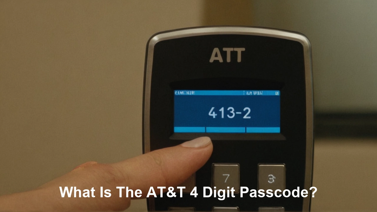 What is the AT&T 4 digit passcode?