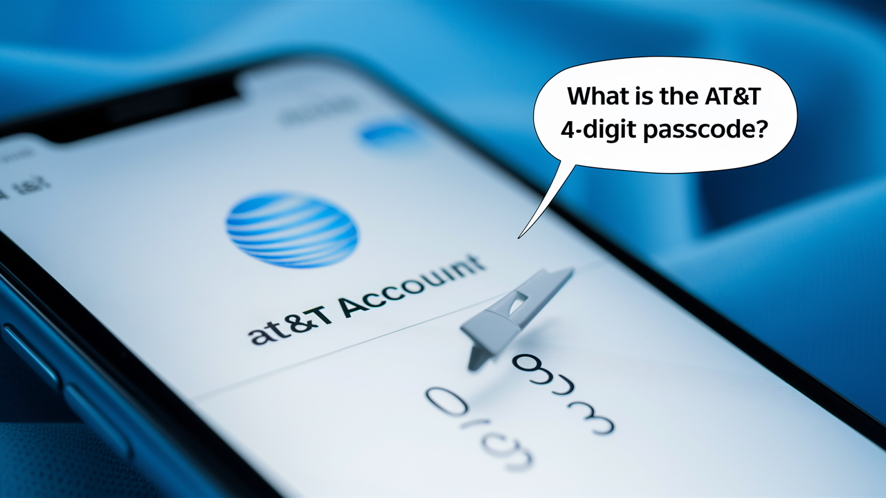 What is the AT&T 4 digit passcode?