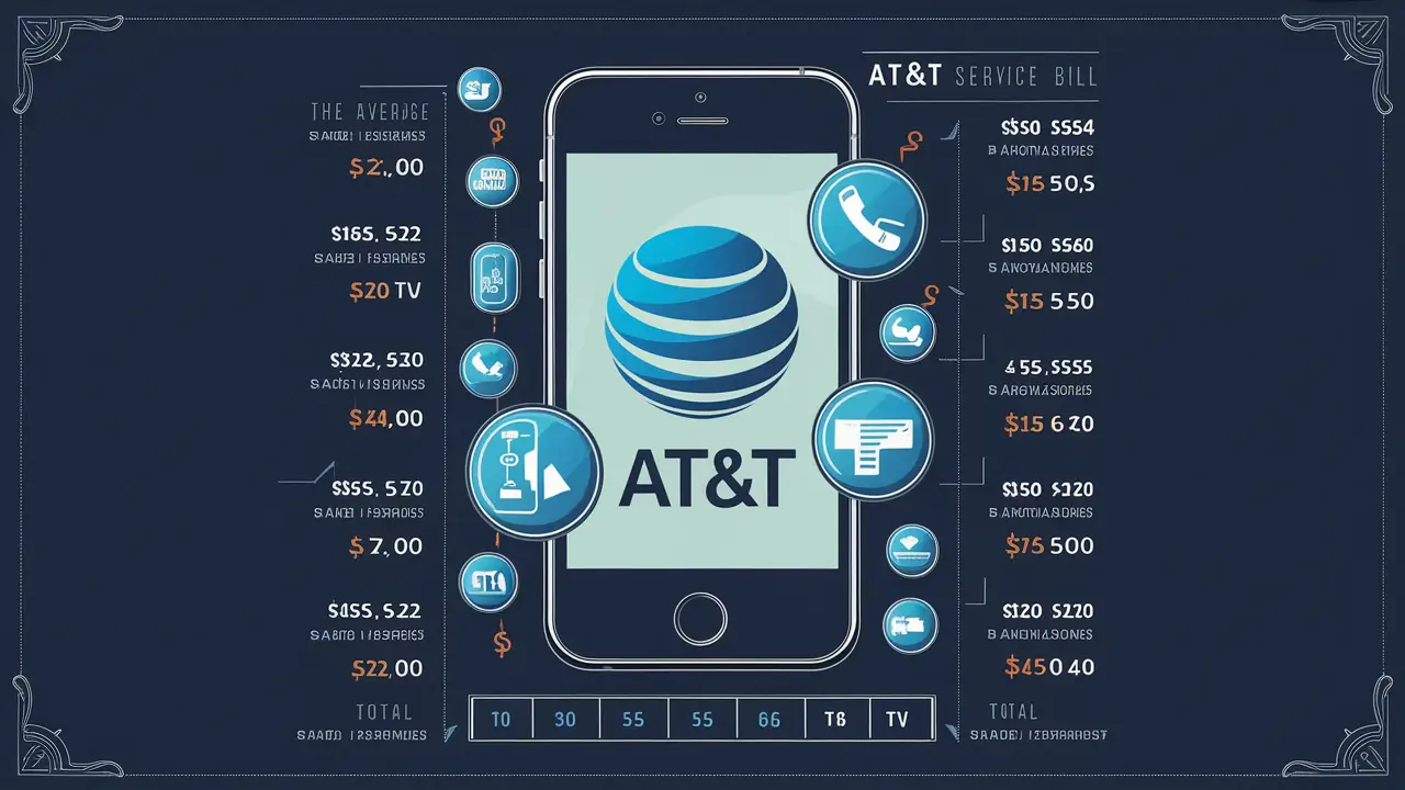 What is the average monthly bill for AT&T?