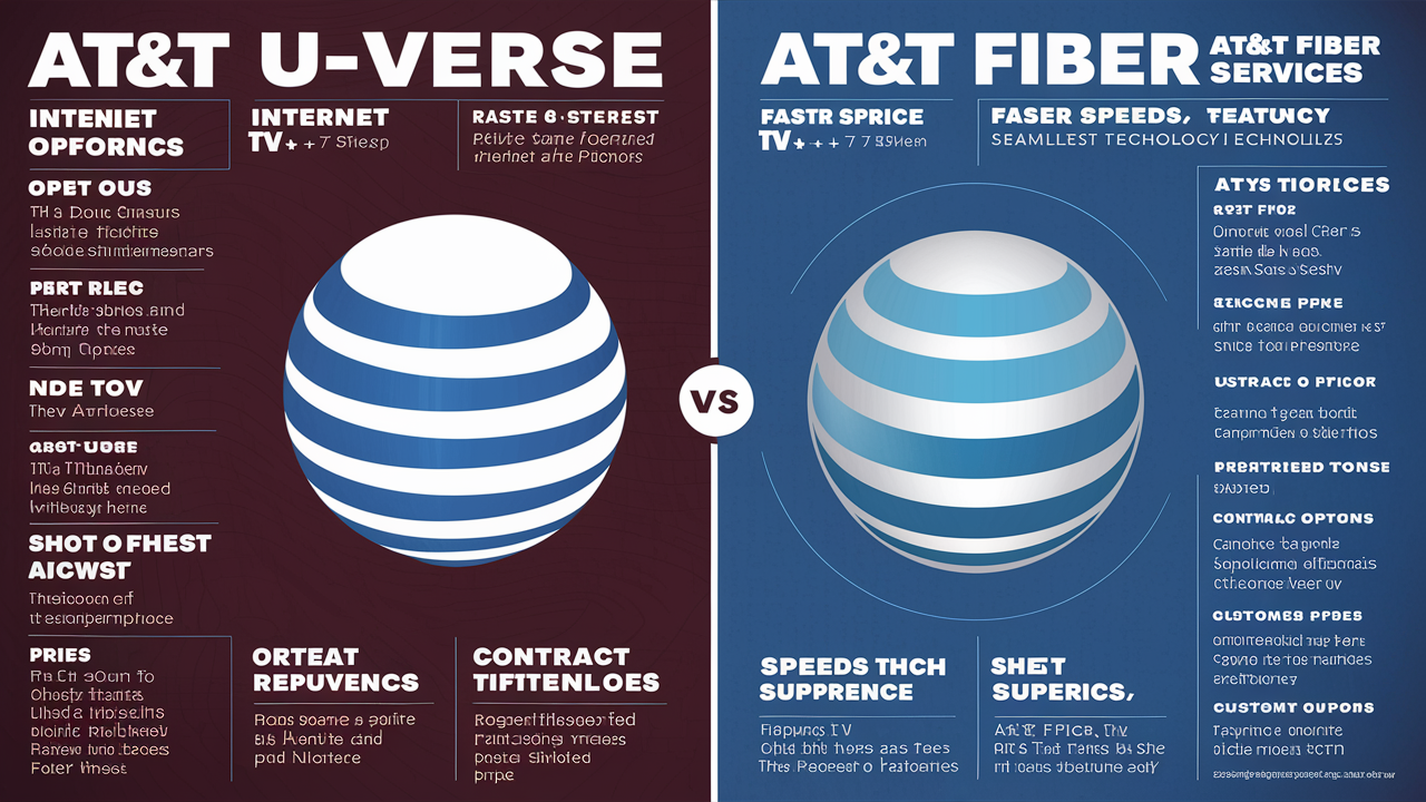 What is the difference between AT&T U-verse and AT&T Fiber?