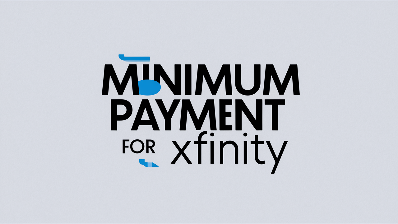 What is the minimum payment for Xfinity?