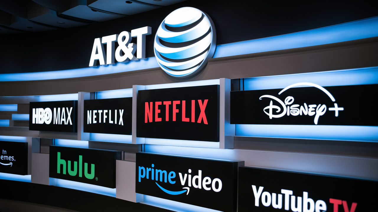 What streaming services are included with AT&T?