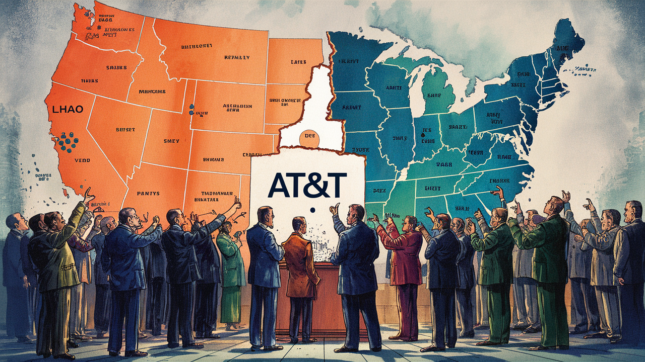 Who broke up AT&T?